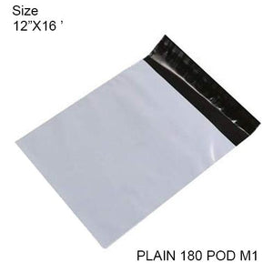 906 Tamper Proof Courier Bags(12X16 PLAIN 180 POD M1) - 100 pcs