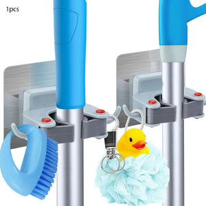 198 Wall Mounted Mop & Broom Hanger Holder (1-Layer)