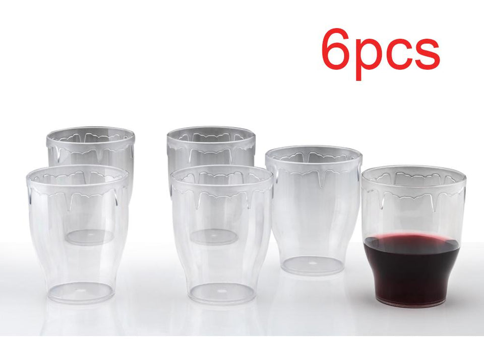621 Stylish look Rockeyshop Glass, Transparent Glasses Set 300ml