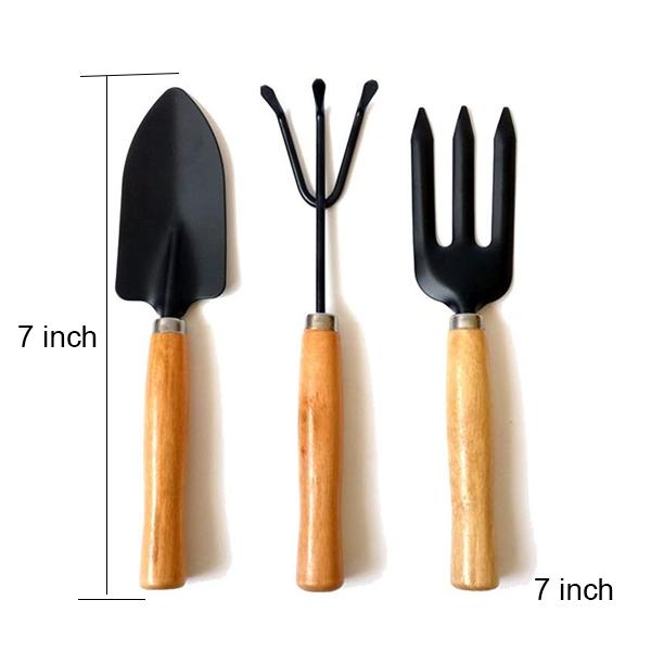 541 Small sized Hand Cultivator, Small Trowel, Garden Fork (Set of 3)