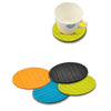 129 6 pcs Useful Round Shape Plain Silicone Cup Mat Coaster Drinking Tea Coffee Mug Wine Mat for Home