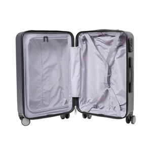 708 Lombard Soft Side Cabin Luggage Black 20 Inch Trolley Bag