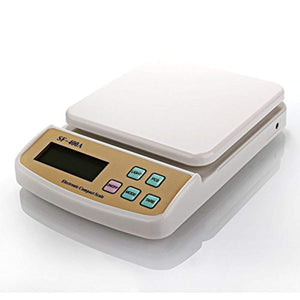 869 Atom A122 Electronic Kitchen Digital Weighing Scale (SF-400A), White