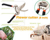 Rockeyshop Gardening Tools - Gardening Gloves and Flower Cutter/Scissor/Pruners