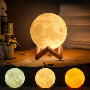 3D Moon Lamp India/Moon Shaped Lamp/Led Moon Lamp/Lunar Moonlight Lamp - Multi Color