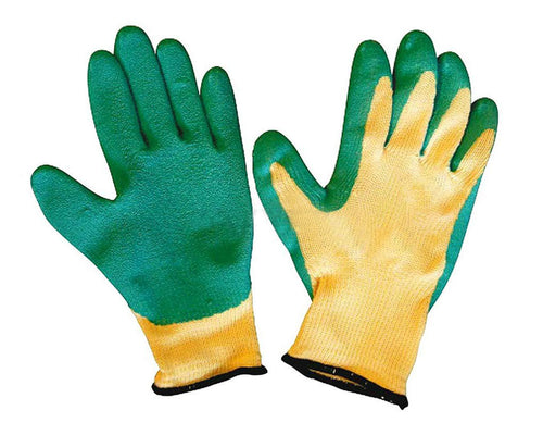 719 Falcon Rubber Garden Gloves (Green & Yellow)