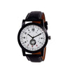 wt1008- Unique & Premium Analogue Watch White Print Multi colour Dial Leather Strap (Watch_8)