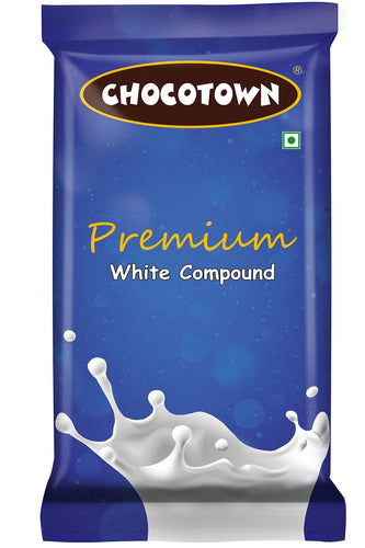 050 Chocotown Premium White Compound 400gm | Chocotown White Choco Slab |